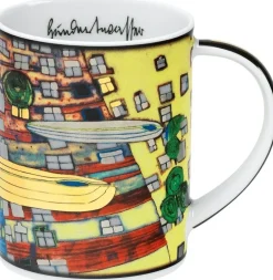 Ars mundi Keramik & Gläser<4 Becher »Magic Mugs 2021« im Set nach Hundertwasser