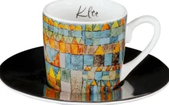 Ars mundi Geschirr & Gläser|Keramik & Gläser<4 Espressotassen mit Künstlermotiven im Set nach Klee