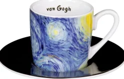 Ars mundi Keramik & Gläser<4 Espressotassen mit Künstlermotiven nach van Gogh