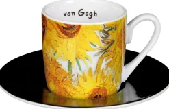 Ars mundi Keramik & Gläser<4 Espressotassen mit Künstlermotiven nach van Gogh
