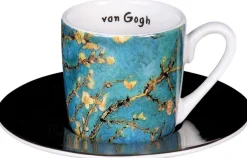 Ars mundi Keramik & Gläser<4 Espressotassen mit Künstlermotiven nach van Gogh