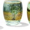 Ars mundi Kerzen & Raumdüfte|Keramik & Gläser<3 Teelichtgläser mit Künstlermotiven im Set nach Claude Monet