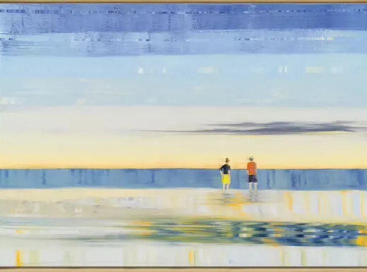 Ars mundi Alle Werke<Anja Struck: Bild »Unsere Blicke verlieren sich im Meer«, 2021