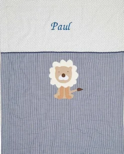 Kinder Glückspilz Geburt|Textilien<Baby-Kuscheldecke »Löwe«