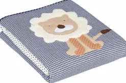 Kinder Glückspilz Geburt|Textilien<Baby-Kuscheldecke »Löwe«