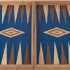 Kinder MANOPOULOS Spiele & Puzzle|Spiele Für Erwachsene<Backgammon aus Eichen- und Walnussholz mit blauen Intarsien