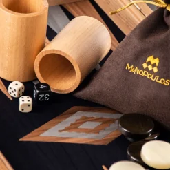 Kinder MANOPOULOS Spiele & Puzzle|Spiele Für Erwachsene<Backgammon, Schwarzeiche mit Walnussintarsien