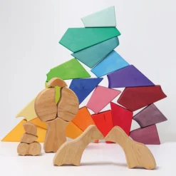 Kinder GRIMM’S Holzspielzeug<Bauspiel »Regenbogenlöwe«