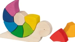 Kinder GOKI Holzspielzeug<Bausteine »Kecke Schnirkelschnecke Pauline«