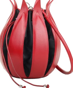 Ars mundi Umhängetaschen<Beuteltasche »Tulipano rot« von Linde Van der Poel: