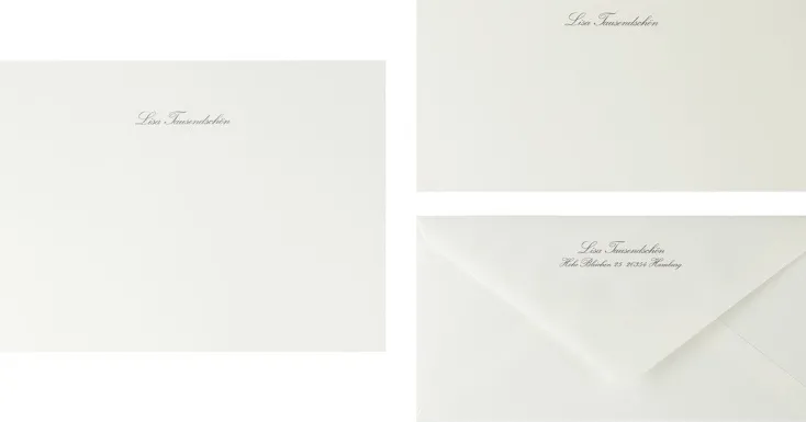 Bethge Concept Schreibwaren & Accessoires|Papier & Karten<Briefpapier Miniformat, anthrazit