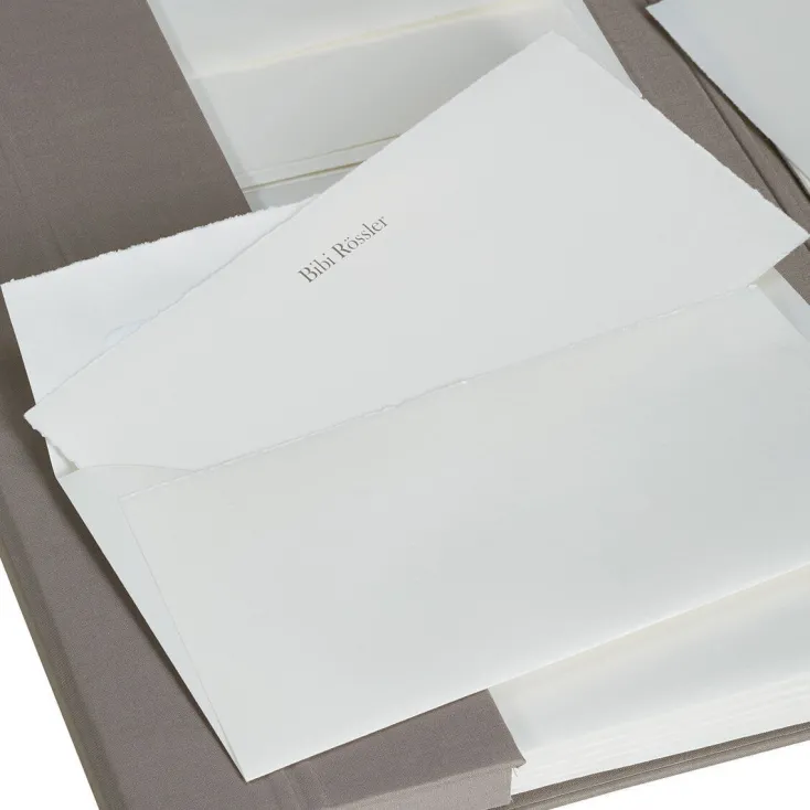 Rössler Schreibwaren & Accessoires<Briefpapiermappe mit edlem Büttenpapier