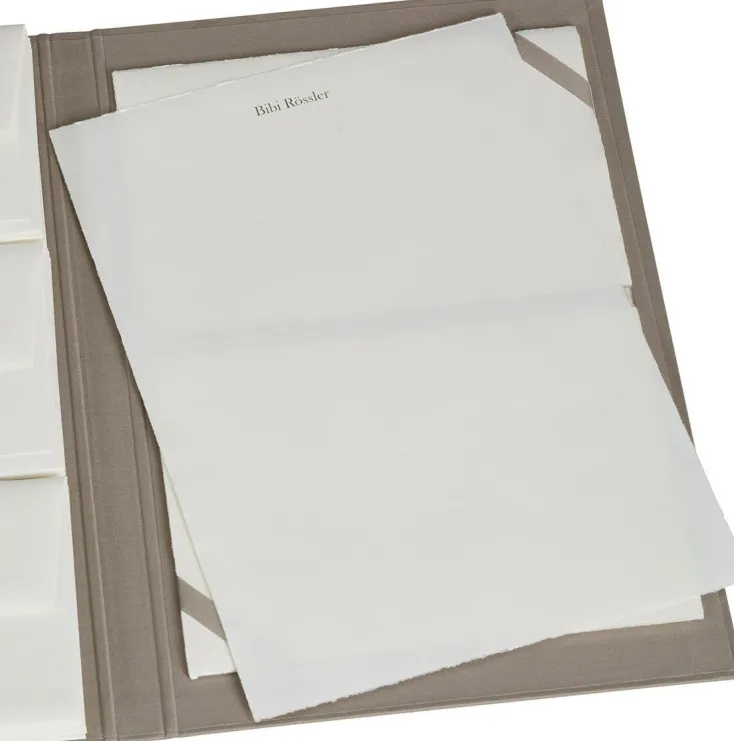 Rössler Schreibwaren & Accessoires<Briefpapiermappe mit edlem Büttenpapier