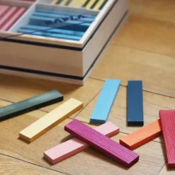 Kinder KAPLA Holzspielzeug|Konstruieren & Experimentieren<Bunte Holzbausteine 100er Kasten