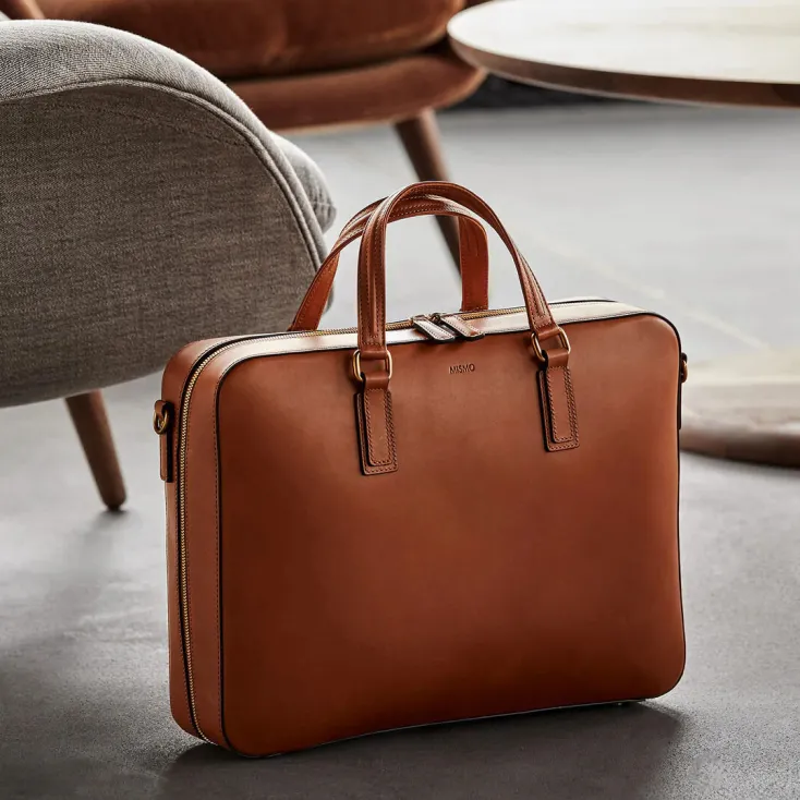 MISMO Businesstaschen<Businesstasche »MORRIS«, Naturbraun