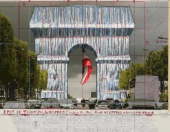 Christo Alle Werke<: Arc de Triomphe IV, Project for Paris