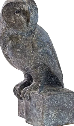 WELTKUNST Bronze<Christoph Fischer: »Schleiereule«, 2022 Bronze