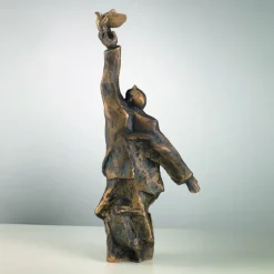 Ars mundi Alle Skulpturen|Bronze<Christoph Fischer: Skulptur »Der Gedanke« (2023) Version Bronze braun