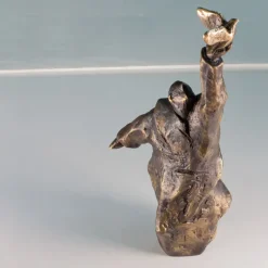 Ars mundi Alle Skulpturen|Bronze<Christoph Fischer: Skulptur »Der Gedanke« (2023) Version Bronze braun