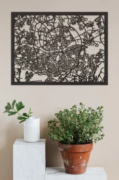 City Shapes Wandbilder & Wanddekoration<Citymap »Essen« aus Holz