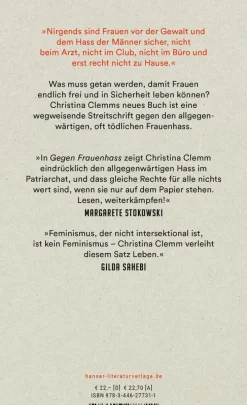 ZEIT Buchhandlung Sachbücher<Clemm, C: Gegen Frauenhass
