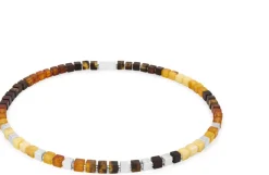 Zaremski Goldschmiedeschmuck<Collier »Bernsteinwürfel«