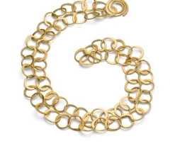 Antje Liebscher Goldschmiedeschmuck<Collier »Double«, Silber vergoldet