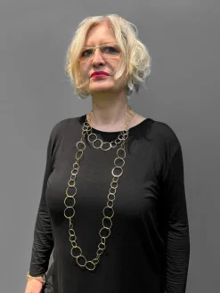 Antje Liebscher Goldschmiedeschmuck<Collier »Goldring« aus vergoldetem Silber