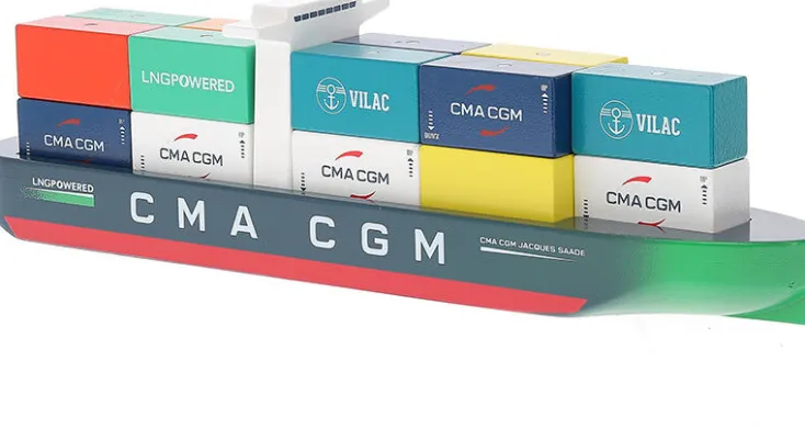 Kinder VILAC Holzspielzeug<Container Schiff