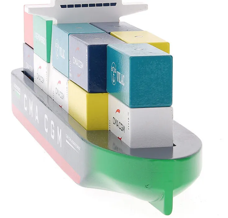 Kinder VILAC Holzspielzeug<Container Schiff