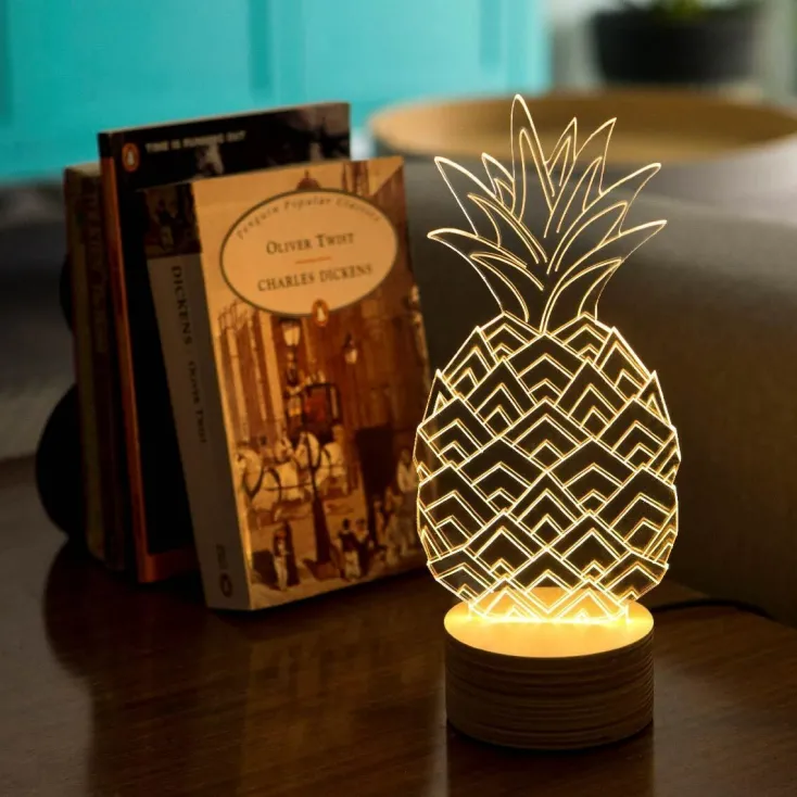 Studio Cheha LTD Tisch- & Leseleuchten|Schreibtischleuchten<3D-Lampe #Pineapple