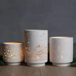 Räder Kerzen & Raumdüfte<3er Teelicht-Set aus Porzellan