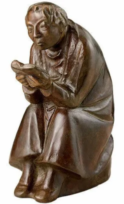Ernst Barlach Alle Skulpturen|Bronze<: Skulptur »Der Buchleser«, 1936