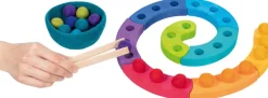 Kinder GOKI Holzspielzeug|Spiele Für Kinder<Farbsortierspiel und Adventsspirale