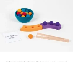 Kinder GOKI Holzspielzeug|Spiele Für Kinder<Farbsortierspiel und Adventsspirale