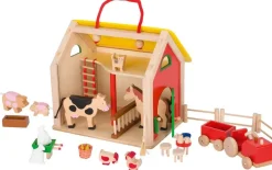 Kinder GOKI Holzspielzeug|Spiele Für Kinder<Farmhaus im Koffer mit Zubehör