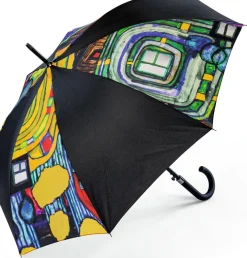 Ars mundi Regenschirme<Friedensreich Hundertwasser: ​ Stockschirm »Regentropfenfänger«