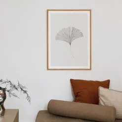 The Poster Club Wandbilder & Wanddekoration<Frois, Ana: »Ginkgo Leaf«, mit Rahmung