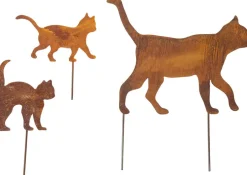 Ars mundi Gartendekoration<Gartenstecker »Katzenfamilie«, 3er-Set