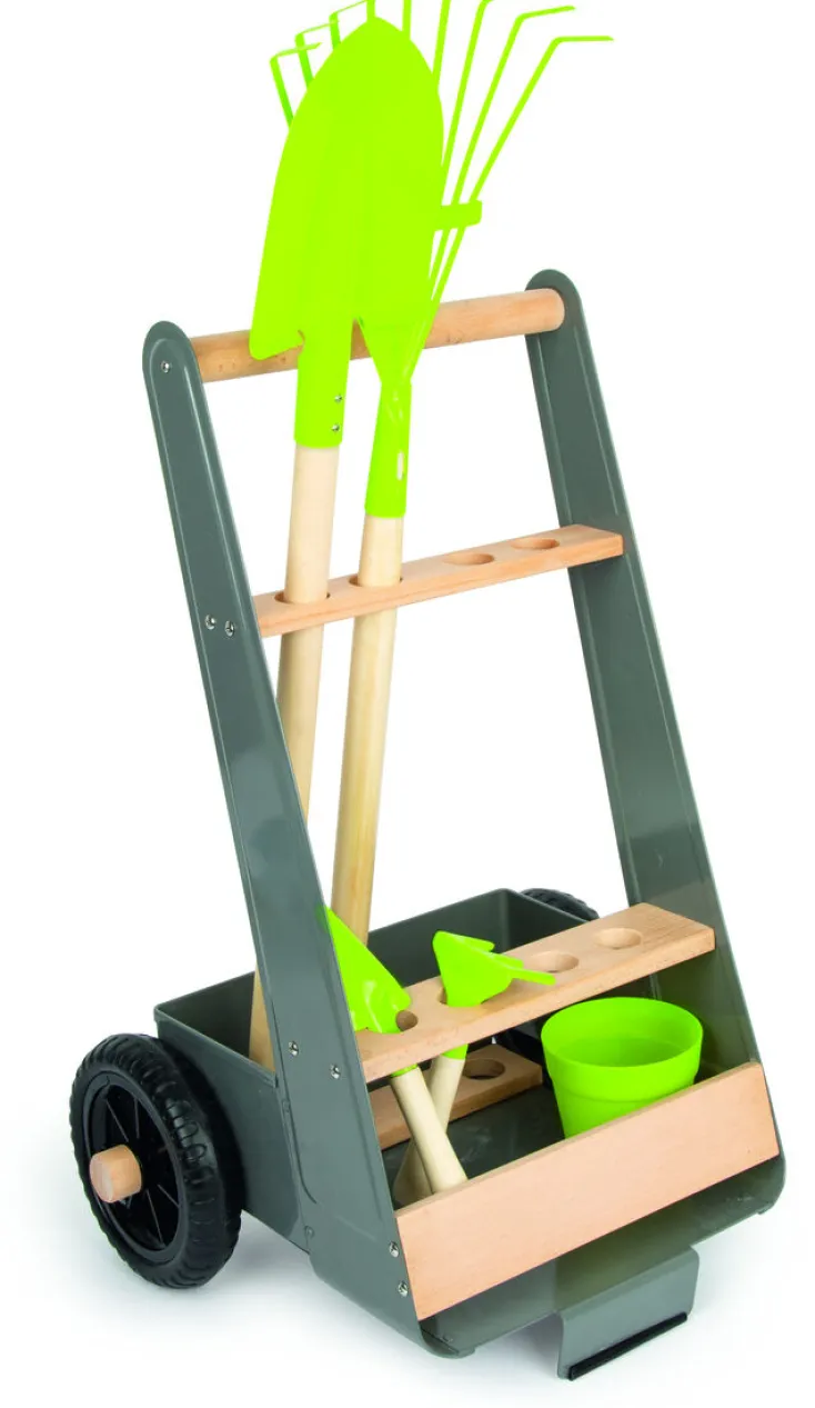 Kinder Small Foot Spielzeug Für Draußen<Gartentrolley mit Werkzeug-Set für Kinder