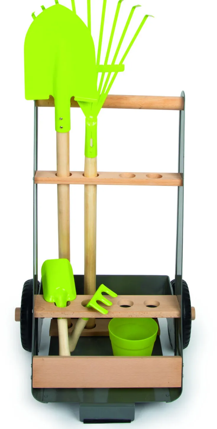 Kinder Small Foot Spielzeug Für Draußen<Gartentrolley mit Werkzeug-Set für Kinder