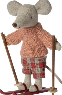 Kinder Maileg Weihnachtsgeschenke|Kuscheltiere & Puppen<Große Schwester Wintermaus mit Ski