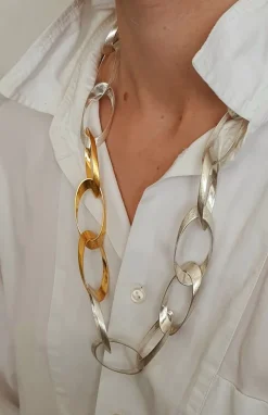 HML Berlin Goldschmiedeschmuck<HML-Collier »Standing Ovations«, Silber und Gold