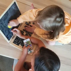 Kinder Small Foot Holzspielzeug<Holz Laptop mit Magnettafel