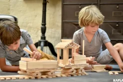 Kinder KAPLA Holzspielzeug|Konstruieren & Experimentieren<Holzbausteine 280er Kasten, Starterset mit Buch