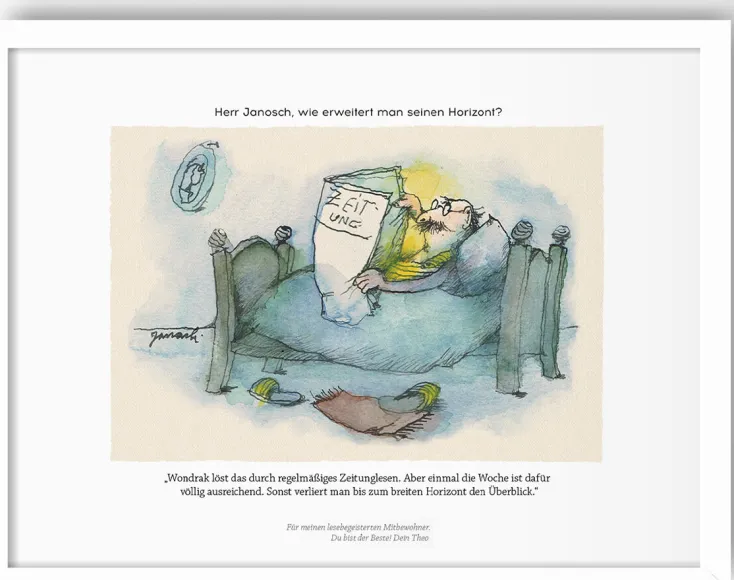 Janosch Alle Werke<: »Herr , wie erweitert man seinen Horizont?«