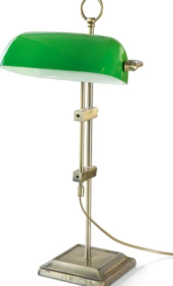 Ars mundi Tisch- & Leseleuchten|Schreibtischleuchten<Jugendstil-Leuchte / Bankers Lamp »Emeralite«