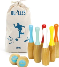 Kinder VILAC Holzspielzeug|Spielzeug Für Draußen<Kegel-Set