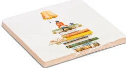 StoryTiles Wandbilder & Wanddekoration<Keramikfliese »Bücherwurm«