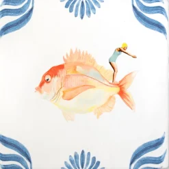 StoryTiles Wandbilder & Wanddekoration<Keramikfliese »Ein mutiger Sprung«